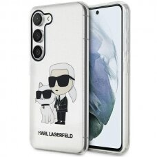 Dėklas Karl Lagerfeld Karl&Choupette KLHCS23SHNKCTGT Samsung Galaxy S23 S911 Permatomas