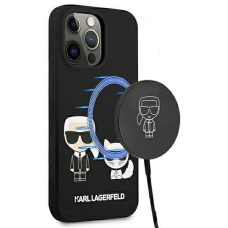 Dėklas Karl Lagerfeld KLHMP13LSSKCK iPhone 13 Pro / 13 Magsafe Juodas