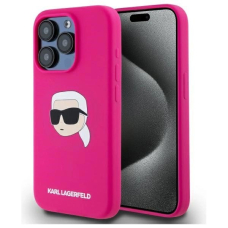 Karl Lagerfeld KLHMP15XSKHPPLF iPhone 15 Pro Max 6.7&quot; fuchsia/fuschia hardcase Silikoninis Karl Head Print MagSafe