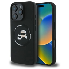 Karl Lagerfeld KLHMP16XSKCHTCK iPhone 16 Pro Max 6.9&quot; Juodas/Juodas hardcase Silikoninis Karl&Choupette Heads MagSafe