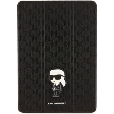 iPad 10.2 (2019, 7 gen.) Karl Lagerfeld Saffiano Monogram Ikonik Folio dėklas – juodas