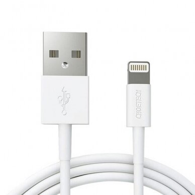 Kabelis Choetech certified USB-A - Lightning MFI 1.8m Baltas (IP0027) 2
