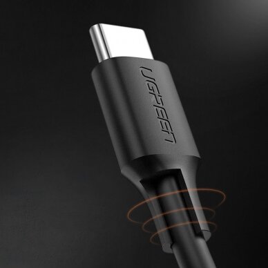 Kabelis Ugreen USB Type C 3A 1m Juodas (US286) 8