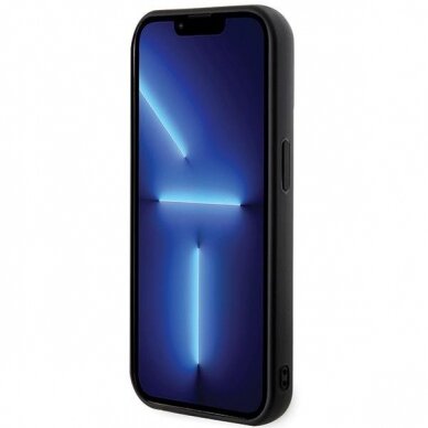 Orginalus dėklas Karl Lagerfeld 3D Rubber Glitter Logo case skirta iPhone 15 Pro Max - Juodas 4