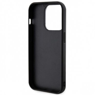 Orginalus dėklas Karl Lagerfeld 3D Rubber Glitter Logo case skirta iPhone 15 Pro Max - Juodas 6