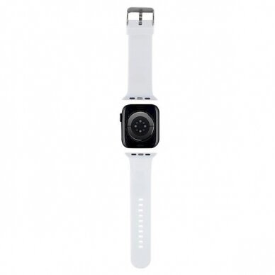 Apyrankė Karl Lagerfeld 3D Rubber Karl Head strap for Apple Watch 38/40/41mm - Baltas 1 Apyrankė Karl Lagerfeld 3D Rubber Karl Head strap for Apple Watch 38/40/41mm - Baltas 1