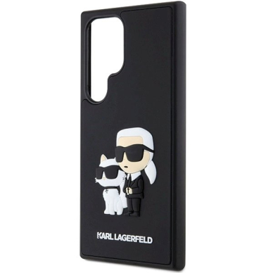 Samsung Galaxy S24 Ultra Karl Lagerfeld 3D Rubber Karl & Choupette dėklas – juodas 5