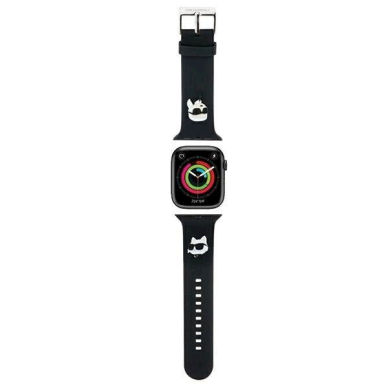 Apyrankė Karl Lagerfeld 3D Rubber Karl&Choupette Heads strap for Apple Watch 38/40/41mm - Juodas Apyrankė Karl Lagerfeld 3D Rubber Karl&Choupette Heads strap for Apple Watch 38/40/41mm - Juodas