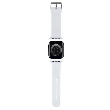 Apyrankė Karl Lagerfeld 3D Rubber Karl&Choupette Heads strap for Apple Watch 42/44/45/49mm - Balta 1 Apyrankė Karl Lagerfeld 3D Rubber Karl&Choupette Heads strap for Apple Watch 42/44/45/49mm - Balta 1