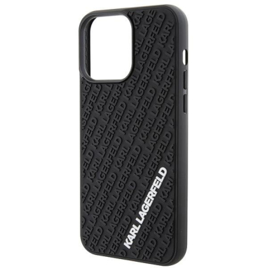 Karl Lagerfeld 3D Rubber Multi Logo case for iPhone 15 Pro Max - black 5 Karl Lagerfeld 3D Rubber Multi Logo case for iPhone 15 Pro Max - black 5