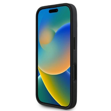 Dėklas Karl Lagerfeld 3D Rubber Signature iPhone 16 - Juodas 3 Dėklas Karl Lagerfeld 3D Rubber Signature iPhone 16 - Juodas 3