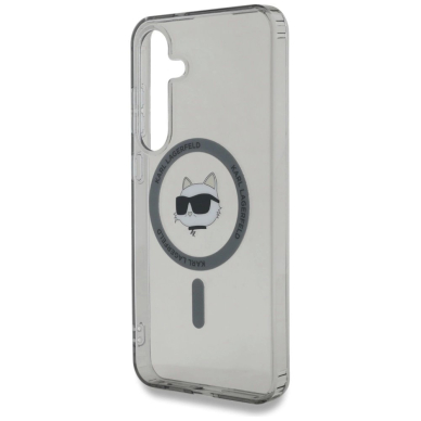 Karl Lagerfeld Button Choupette Head Printed Logo MagSafe Samsung Galaxy S25 Dėklas Juodas 5 Karl Lagerfeld Button Choupette Head Printed Logo MagSafe Samsung Galaxy S25 Dėklas Juodas 5