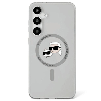 Karl Lagerfeld Button Karl Choupette Heads Printed Logo MagSafe Samsung Galaxy S25 Dėklas Juodas Karl Lagerfeld Button Karl Choupette Heads Printed Logo MagSafe Samsung Galaxy S25 Dėklas Juodas