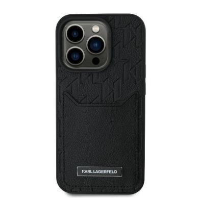 Dėklas Karl Lagerfeld Cardslots Monogram iPhone 16 Pro Max - Juodas 2 Dėklas Karl Lagerfeld Cardslots Monogram iPhone 16 Pro Max - Juodas 2