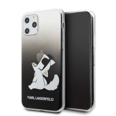 Karl Lagerfeld Choupette Fun iPhone 11 Pro Max Dėklas - Juodas