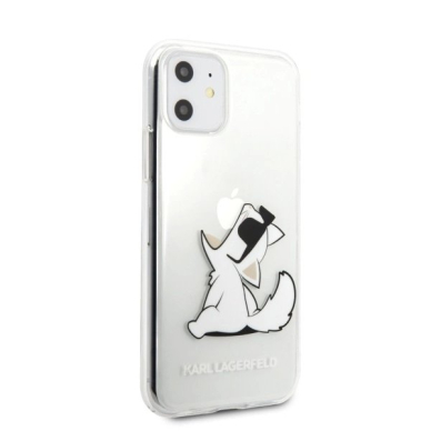 Karl Lagerfeld Choupette Fun iPhone 11 / Xr Dėklas - Permatomas 2