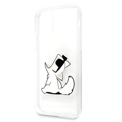 Karl Lagerfeld Choupette Fun iPhone 11 / Xr Dėklas - Permatomas 4