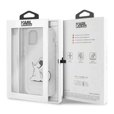 Karl Lagerfeld Choupette Fun iPhone 11 / Xr Dėklas - Permatomas 6