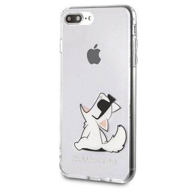 Karl Lagerfeld Choupette Fun iPhone 7 / 8 Plus Dėklas - Permatomas 1