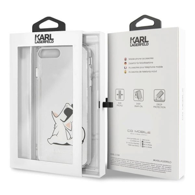 Karl Lagerfeld Choupette Fun iPhone 7 / 8 Plus Dėklas - Permatomas 6 Karl Lagerfeld Choupette Fun iPhone 7 / 8 Plus Dėklas - Permatomas 6