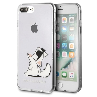 Karl Lagerfeld Choupette Fun iPhone 7 / 8 Plus Dėklas - Permatomas