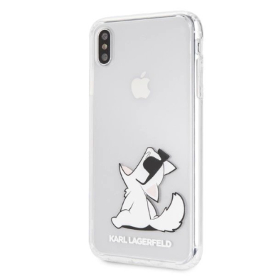 Karl Lagerfeld Choupette Fun iPhone Xs Max Dėklas - Permatomas 1