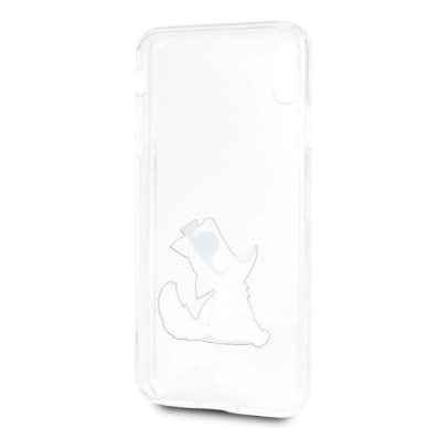 Karl Lagerfeld Choupette Fun iPhone Xs Max Dėklas - Permatomas 3