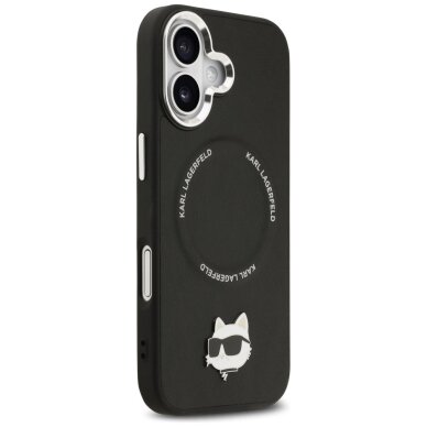 iPhone 17 Karl Lagerfeld Choupette Pin MagSafe dėklas – juodas 3