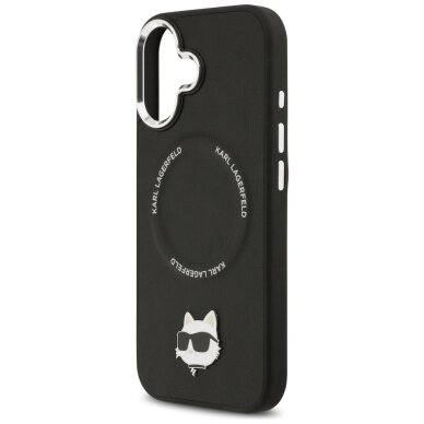 iPhone 17 Karl Lagerfeld Choupette Pin MagSafe dėklas – juodas 5