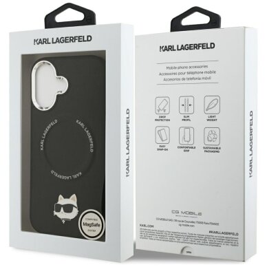 iPhone 17 Karl Lagerfeld Choupette Pin MagSafe dėklas – juodas 7
