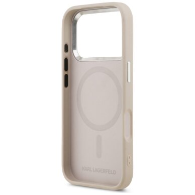 iPhone 17 Pro Max Karl Lagerfeld Choupette Pin MagSafe dėklas – rožinis 6