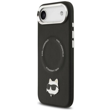 iPhone Air Karl Lagerfeld Choupette Pin MagSafe dėklas – juodas 1