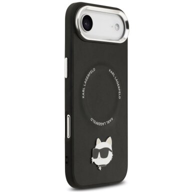 iPhone Air Karl Lagerfeld Choupette Pin MagSafe dėklas – juodas 3