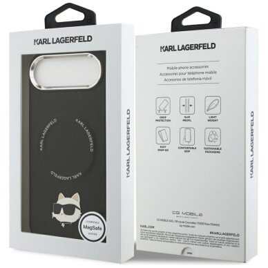 iPhone Air Karl Lagerfeld Choupette Pin MagSafe dėklas – juodas 7 iPhone Air Karl Lagerfeld Choupette Pin MagSafe dėklas – juodas 7