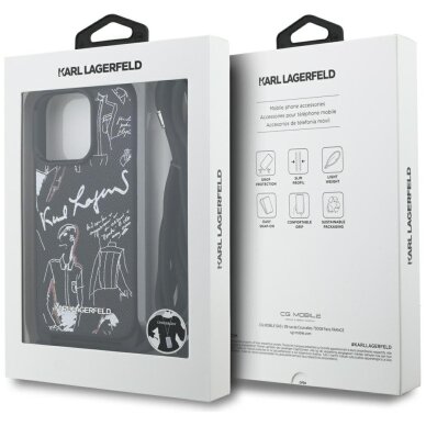 iPhone 16 Pro Max dėklas Karl Lagerfeld Crossbody Grained Pattern & Logo – juodas 6 iPhone 16 Pro Max dėklas Karl Lagerfeld Crossbody Grained Pattern & Logo – juodas 6