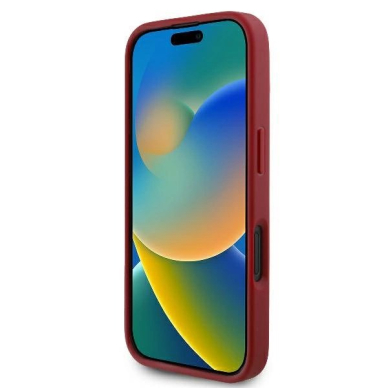 Dėklas Karl Lagerfeld Diagonal Quilted Script iPhone 16 - raudonas 4 Dėklas Karl Lagerfeld Diagonal Quilted Script iPhone 16 - raudonas 4