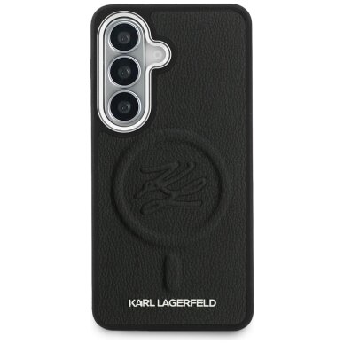 Samsung Galaxy S26 Karl Lagerfeld Embossed Ring Initials MagSafe dėklas – juodas 2 Samsung Galaxy S26 Karl Lagerfeld Embossed Ring Initials MagSafe dėklas – juodas 2