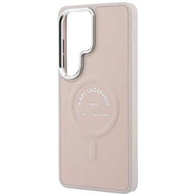 Samsung Galaxy S26 Ultra Karl Lagerfeld Embossed Ring RSG Logo MagSafe dėklas – rožinis 5 Samsung Galaxy S26 Ultra Karl Lagerfeld Embossed Ring RSG Logo MagSafe dėklas – rožinis 5