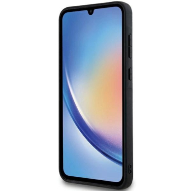 Karl Lagerfeld Fixed Glitter Ikonik Logo Metal Pin dėklas Samsung Galaxy A35 - silver 4 Karl Lagerfeld Fixed Glitter Ikonik Logo Metal Pin dėklas Samsung Galaxy A35 - silver 4