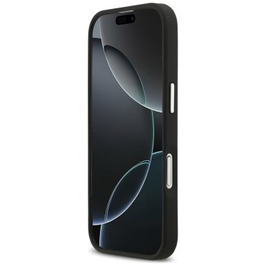iPhone 17 Karl Lagerfeld FW Grained Karl & Choupette Heads Pins & Logo dėklas – juodas 4