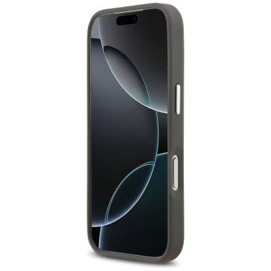 iPhone 17 Pro Karl Lagerfeld FW Grained Karl & Choupette Heads Pins & Logo dėklas – pilkas 4