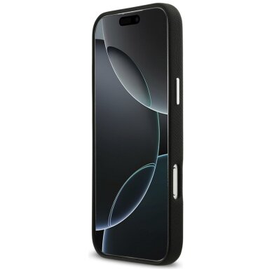iPhone 17 Pro Max Karl Lagerfeld FW Grained Signature Logo dėklas – juodas 4