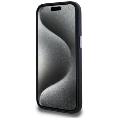 iPhone 15 Karl Lagerfeld FW Metal Plate MagSafe dėklas - juodas 4