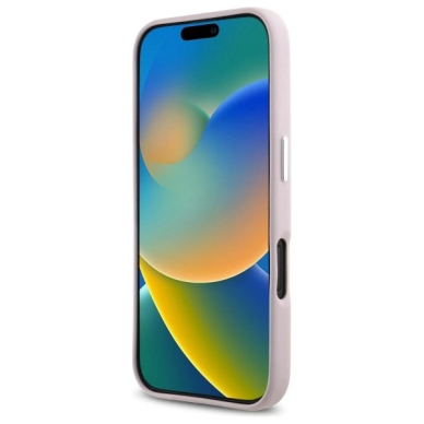 Dėklas Karl Lagerfeld FW Metal Plate MagSafe iPhone 16 - Rožinis 4 Dėklas Karl Lagerfeld FW Metal Plate MagSafe iPhone 16 - Rožinis 4