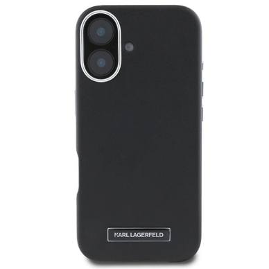 Dėklas Karl Lagerfeld FW Metal Plate MagSafe iPhone 16 Plus - Juodas 2 Dėklas Karl Lagerfeld FW Metal Plate MagSafe iPhone 16 Plus - Juodas 2
