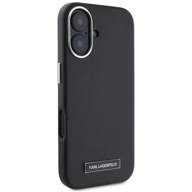 Dėklas Karl Lagerfeld FW Metal Plate MagSafe iPhone 16 Plus - Juodas 3 Dėklas Karl Lagerfeld FW Metal Plate MagSafe iPhone 16 Plus - Juodas 3