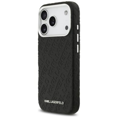 iPhone 17 Pro Karl Lagerfeld FW Stamped Karl MagSafe dėklas – juodas 1