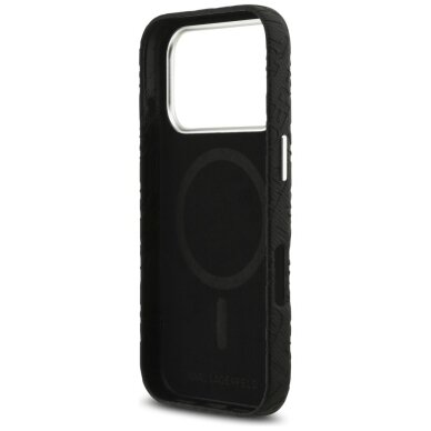 iPhone 17 Pro Karl Lagerfeld FW Stamped Karl MagSafe dėklas – juodas 6 iPhone 17 Pro Karl Lagerfeld FW Stamped Karl MagSafe dėklas – juodas 6