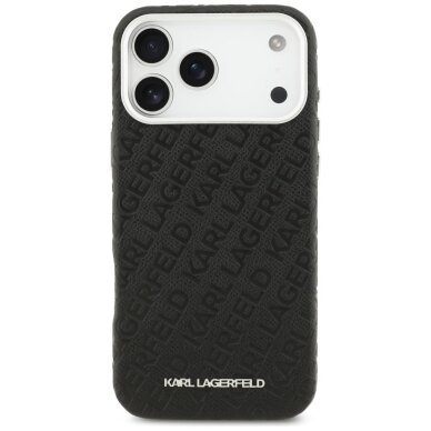 iPhone 17 Pro Max Karl Lagerfeld FW Stamped Karl MagSafe dėklas – juodas 2