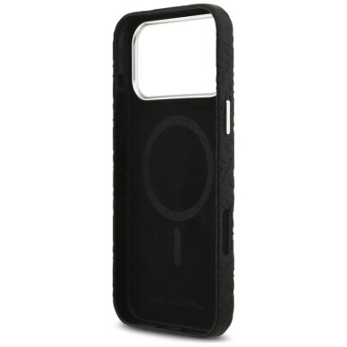 iPhone 17 Pro Max Karl Lagerfeld FW Stamped Karl MagSafe dėklas – juodas 6
